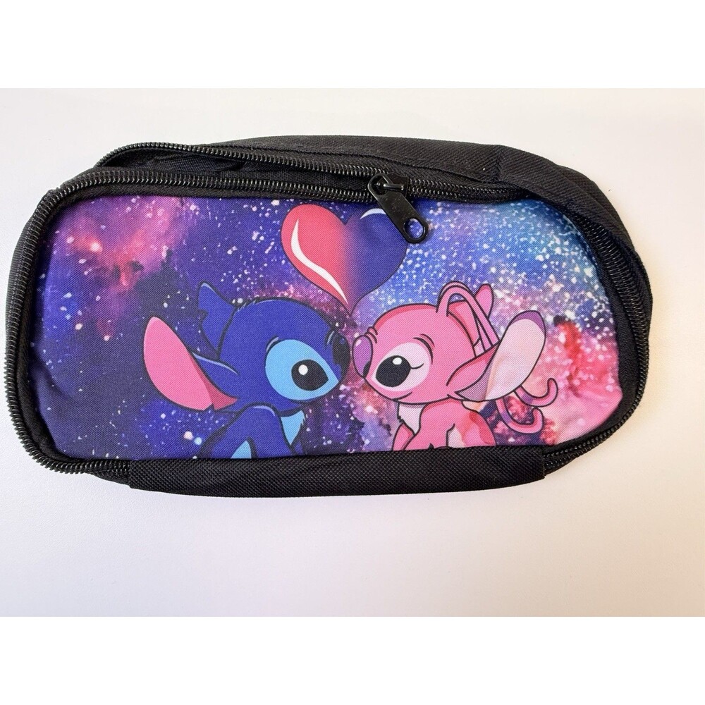 New Stitch Kids Movie Cartoon Stitch Print Pencil Case Pouch Boy Girl School Bag